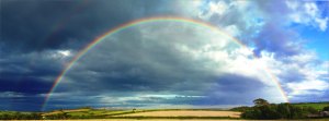 The rainbow is a symbol of God's steadfast promise to mankind.