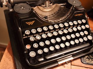 A typewriter was a way to contact someone before computers and the internet.